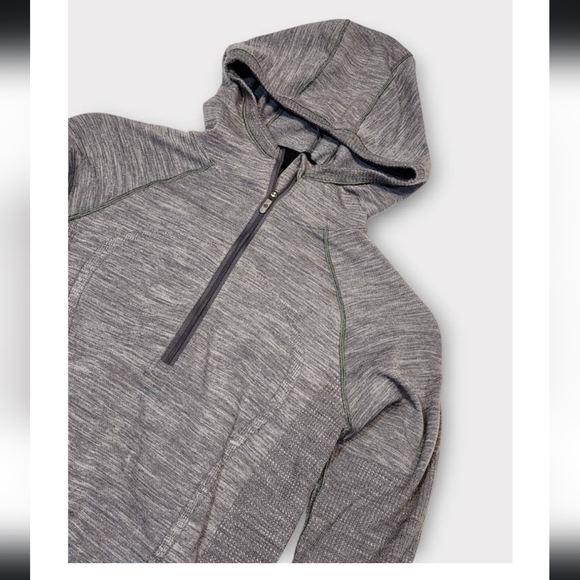 Size 2 - Lululemon Swiftly Wool 1/2 Zip Hoodie - Picture 2 of 3